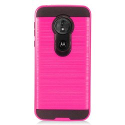 Moto G6 Play / Moto G6 Forge (MOTO G Play 6th Gen) Armor Hybrid Case (Hot Pink)
